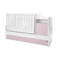 Bed TREND PLUS NEW white+orchid pink /removed front panels/